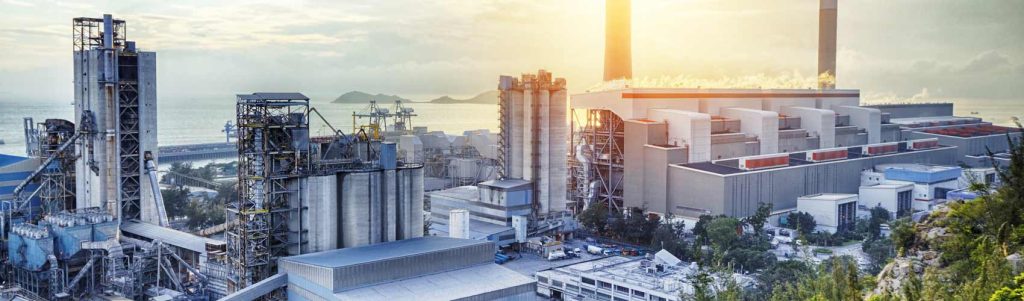 Industrial plant panoramic shot