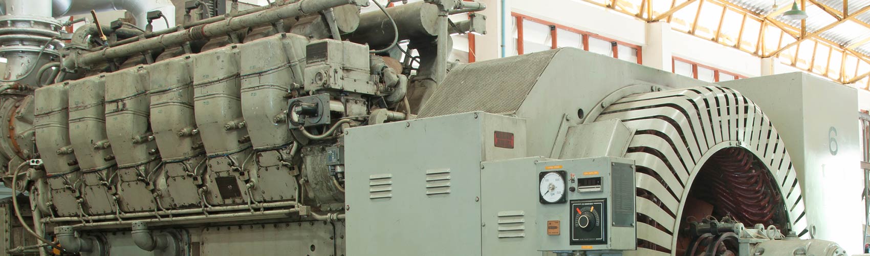 Massive diesel generator in hospital
